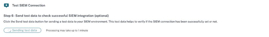 Test SIEM Connection
