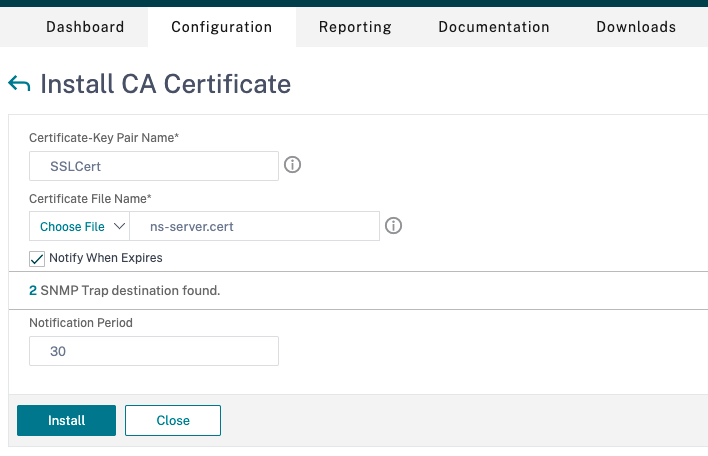 Instalar certificado CA